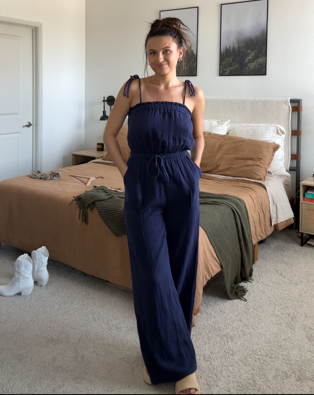 Relaxed Tie Jumpsuit